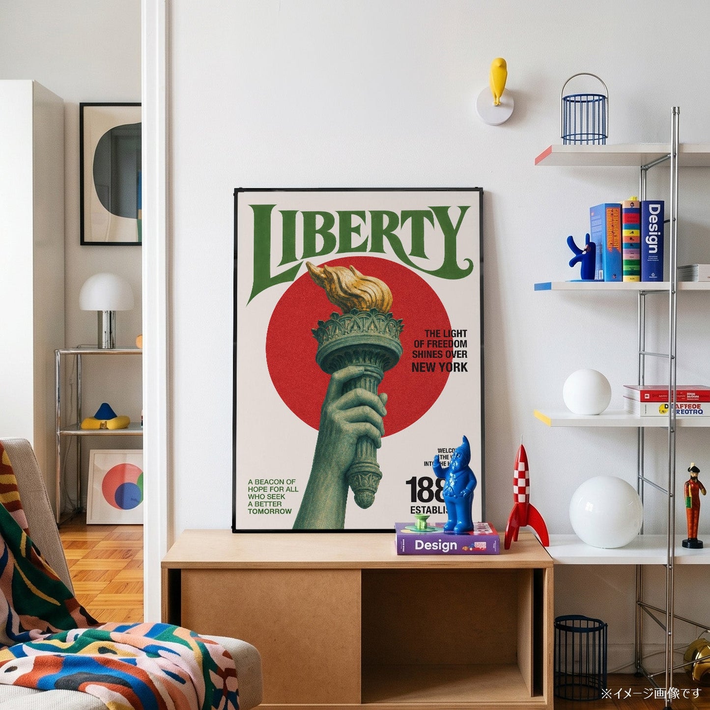 「LIBERTY」ヴィンテージグラフィックアートポスター - Ink Jp