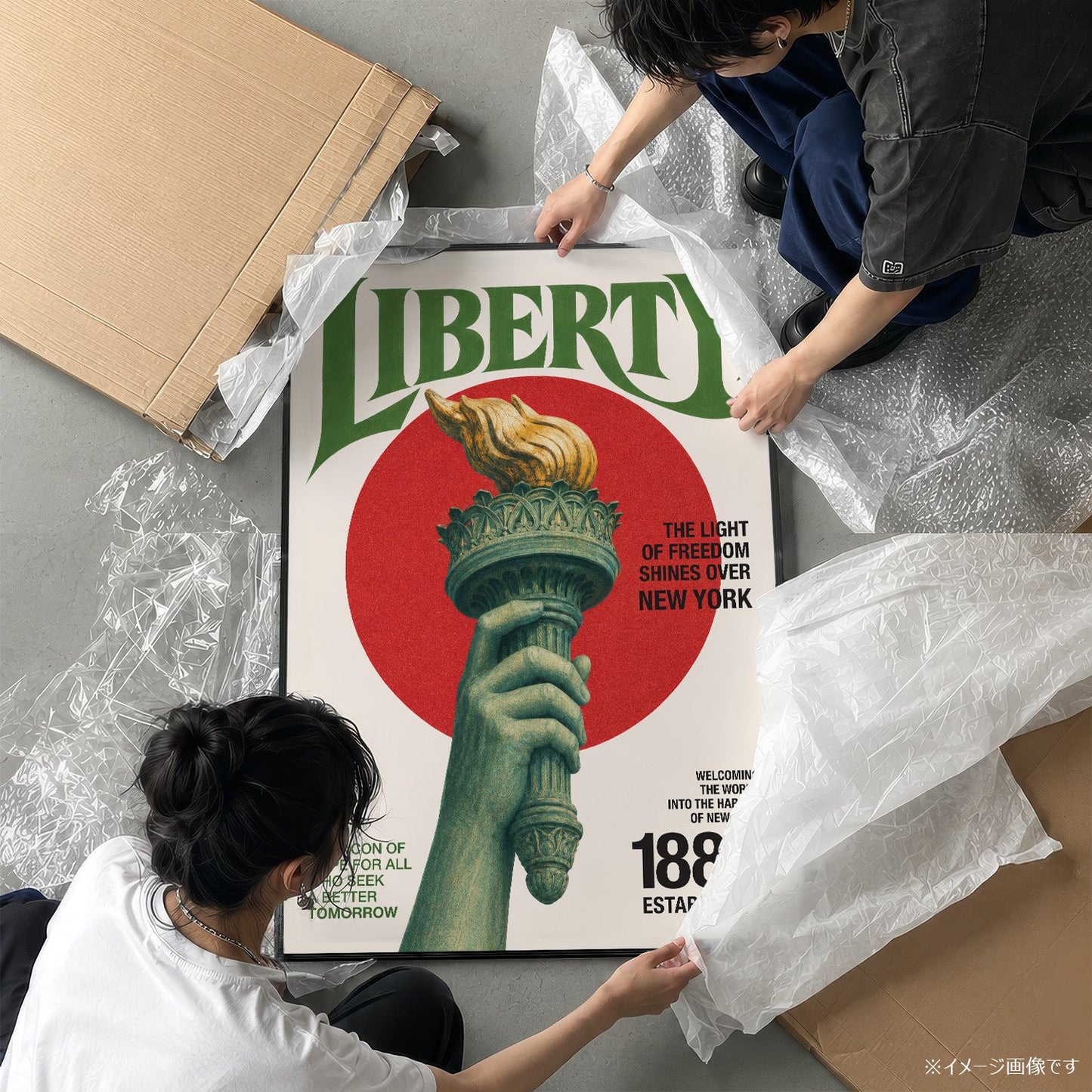 「LIBERTY」ヴィンテージグラフィックアートポスター - Ink Jp