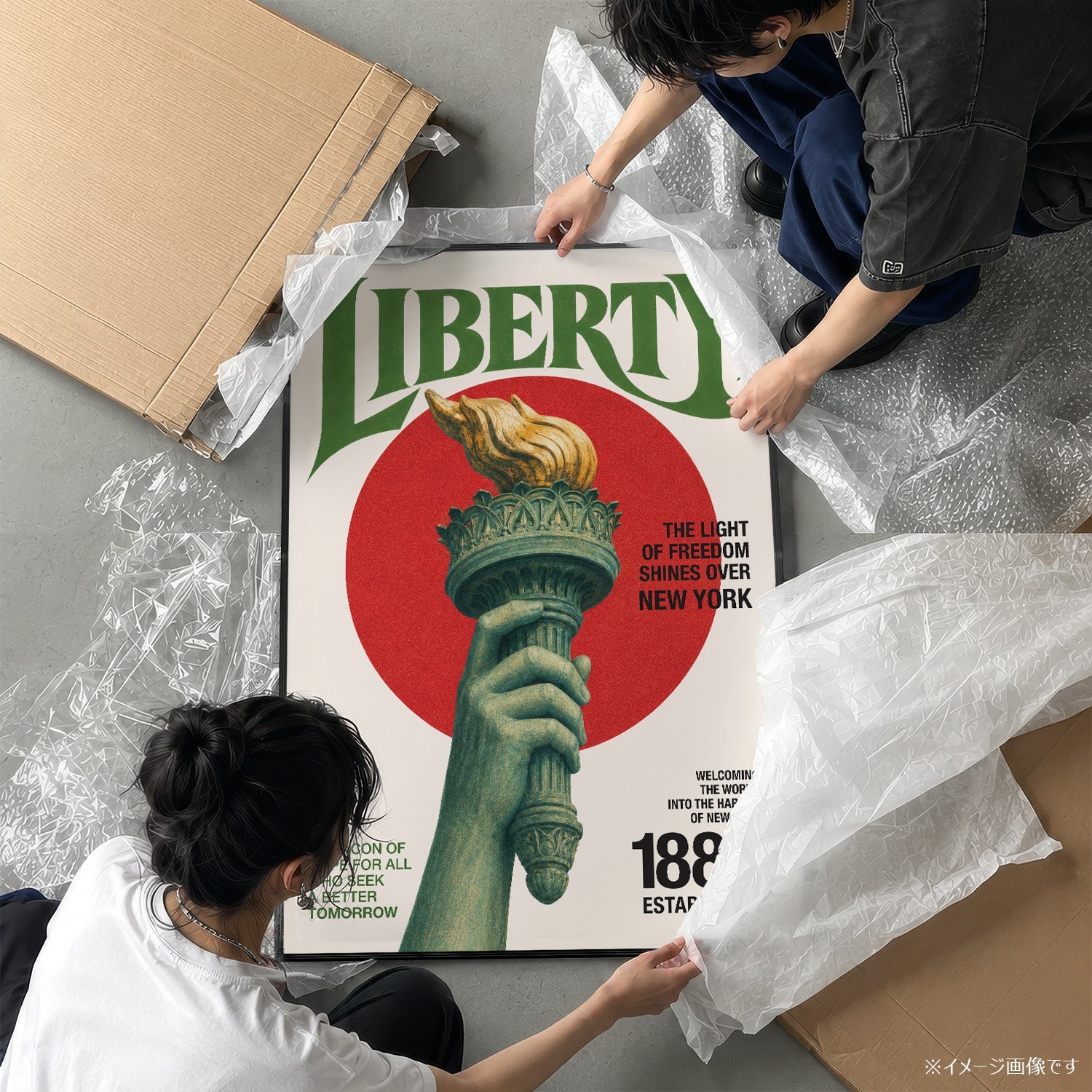 「LIBERTY」ヴィンテージグラフィックアートポスター - Ink Jp