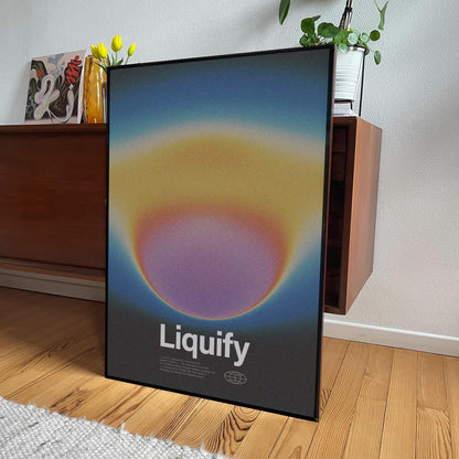 「Liquify」グラデーションアートポスター - Ink Jp