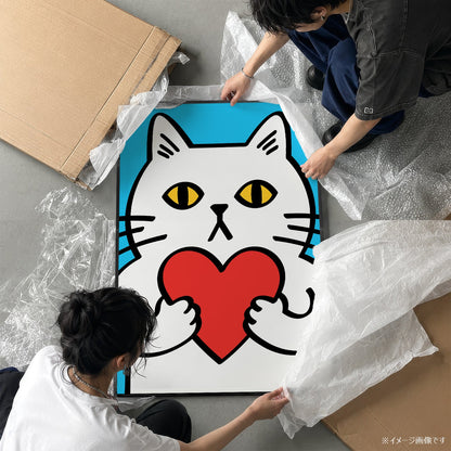 「Love Cat」ポップアートポスター - Ink Jp