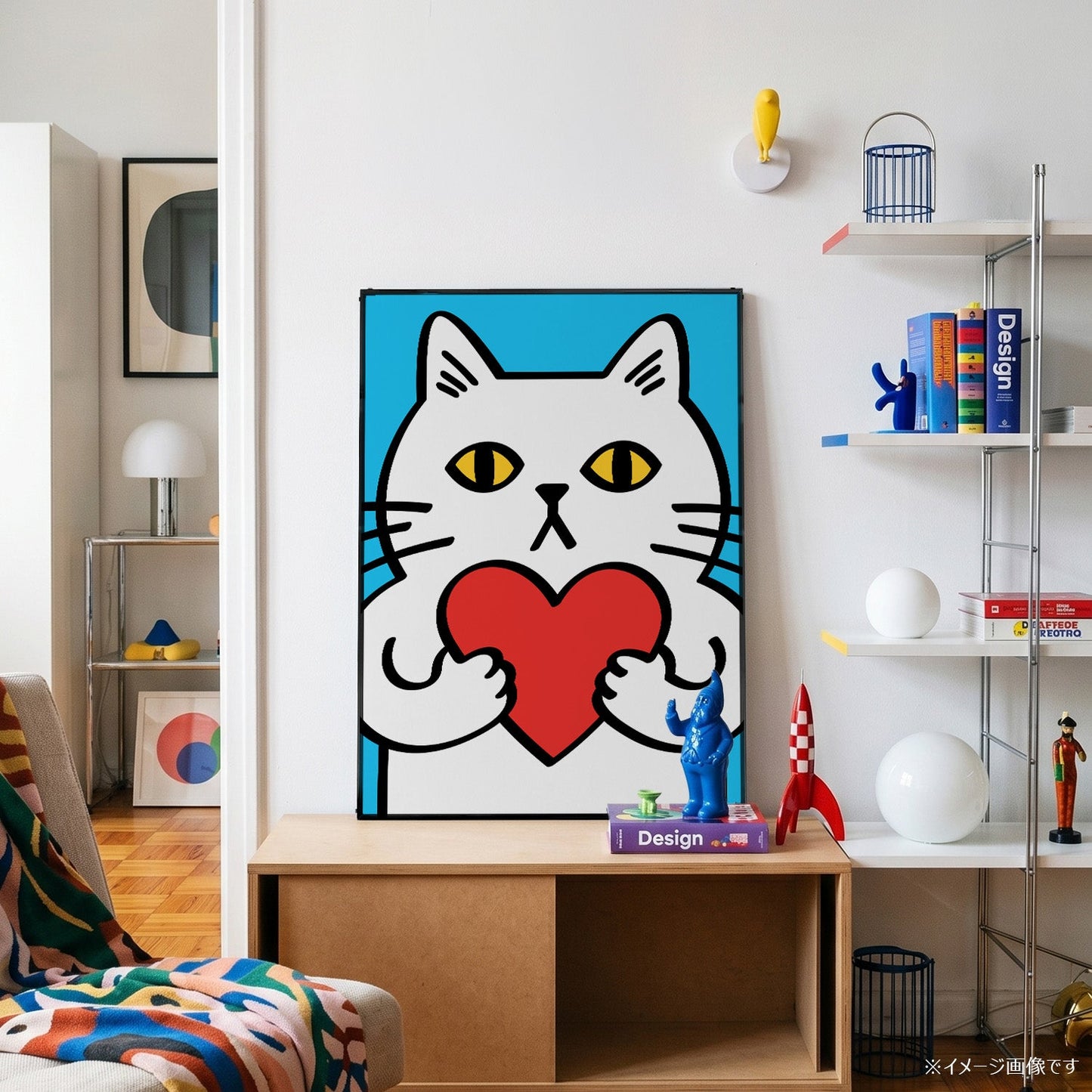 「Love Cat」ポップアートポスター - Ink Jp