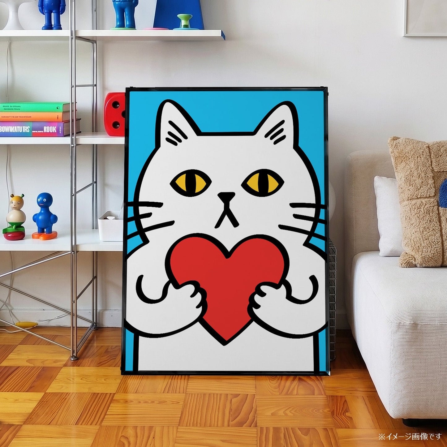 「Love Cat」ポップアートポスター - Ink Jp