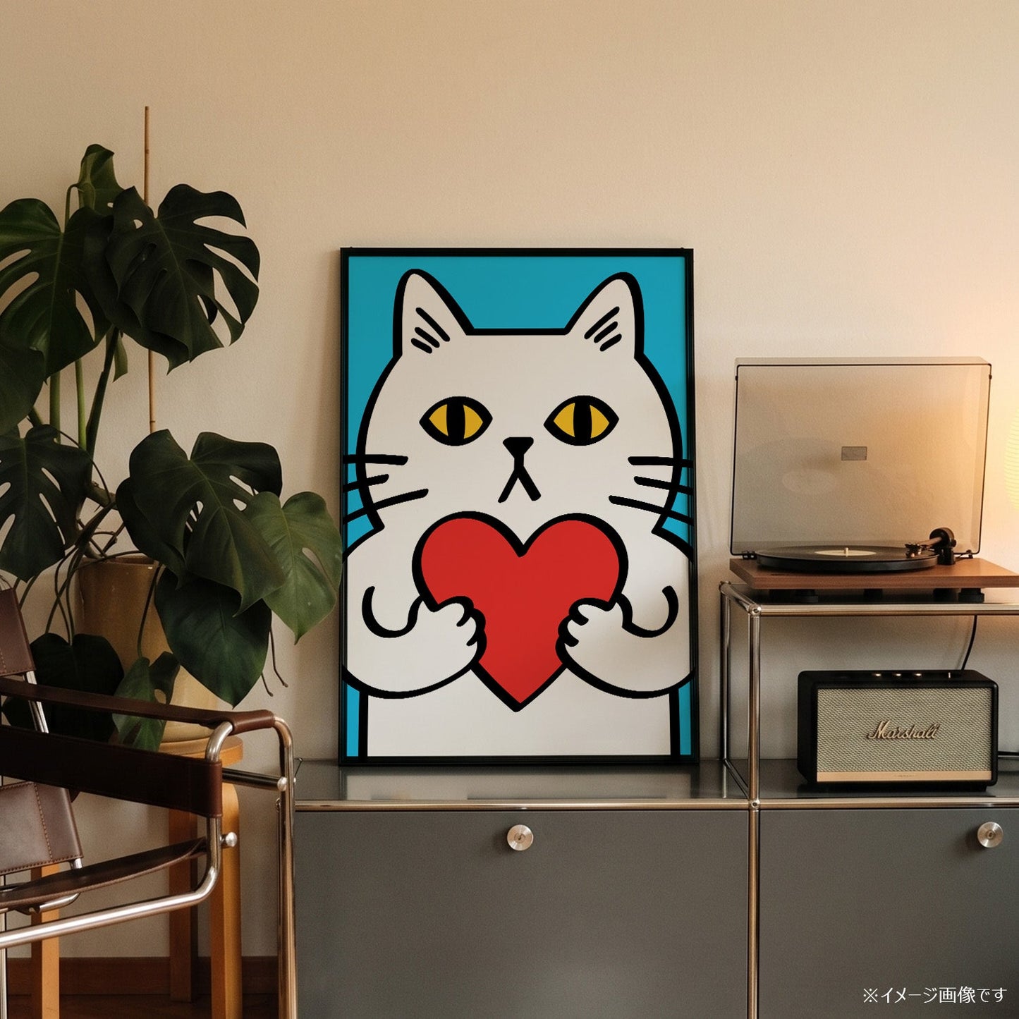「Love Cat」ポップアートポスター - Ink Jp