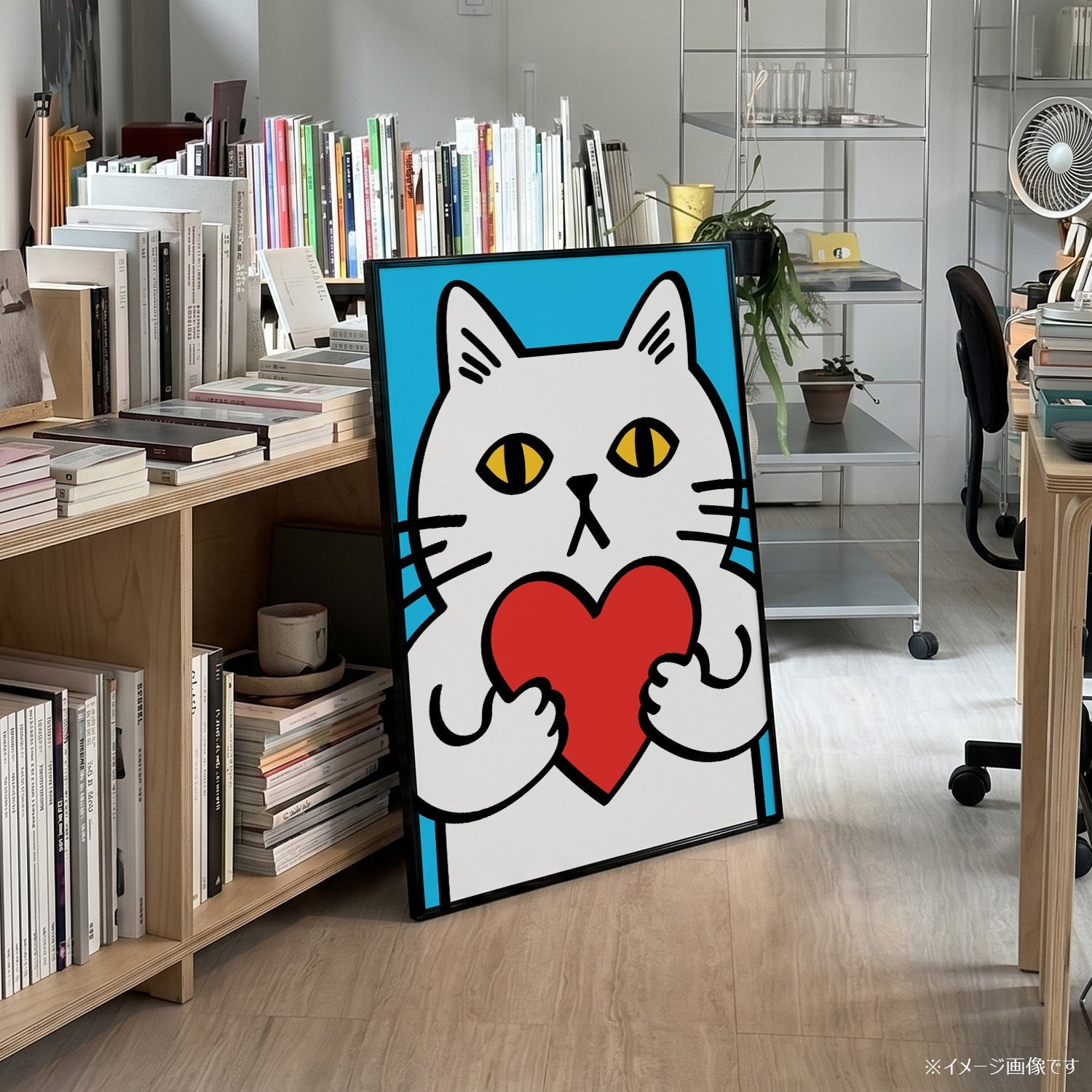 「Love Cat」ポップアートポスター - Ink Jp