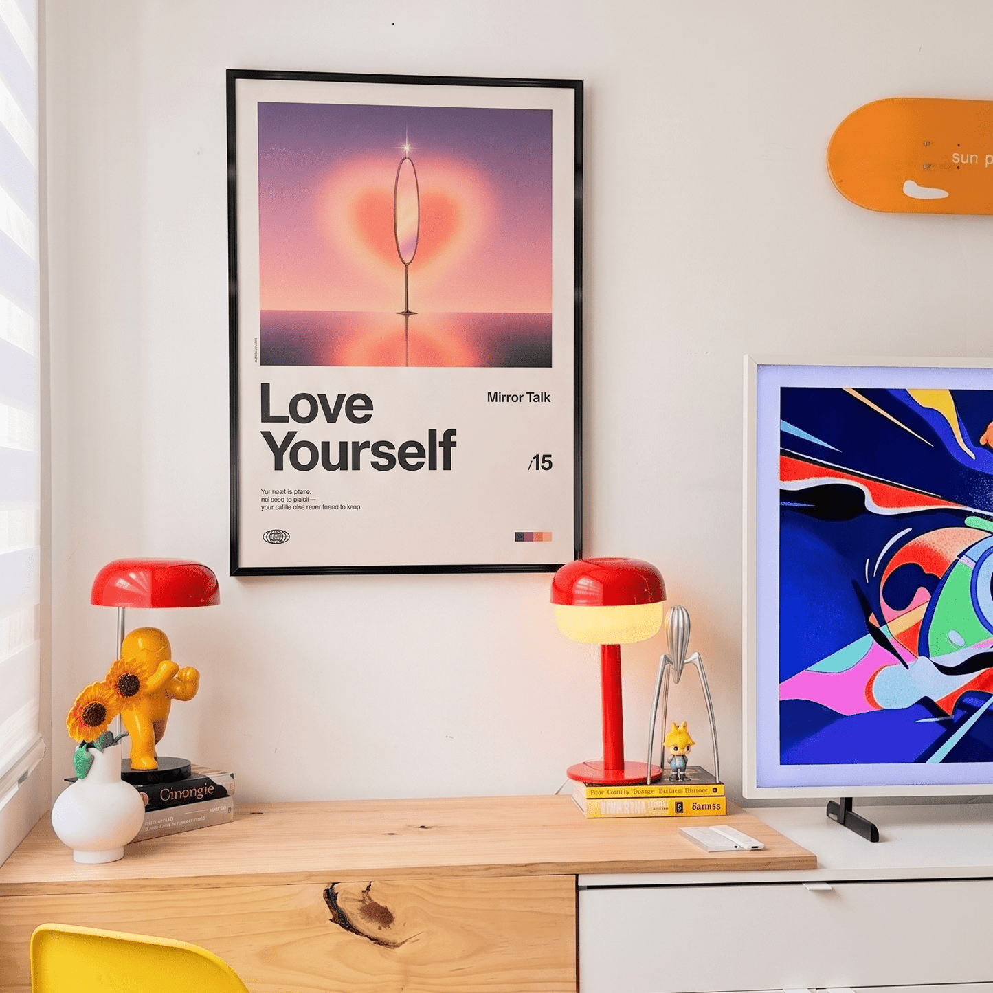 「Love Yourself」音楽インスパイア アートポスター - Ink Jp