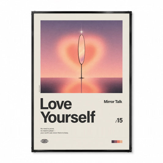 「Love Yourself」音楽インスパイア アートポスター - Ink Jp