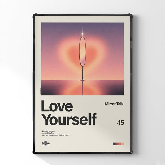 「Love Yourself」音楽インスパイア アートポスター - Ink Jp