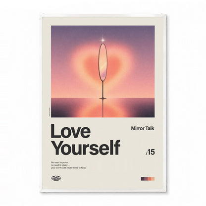 「Love Yourself」音楽インスパイア アートポスター - Ink Jp