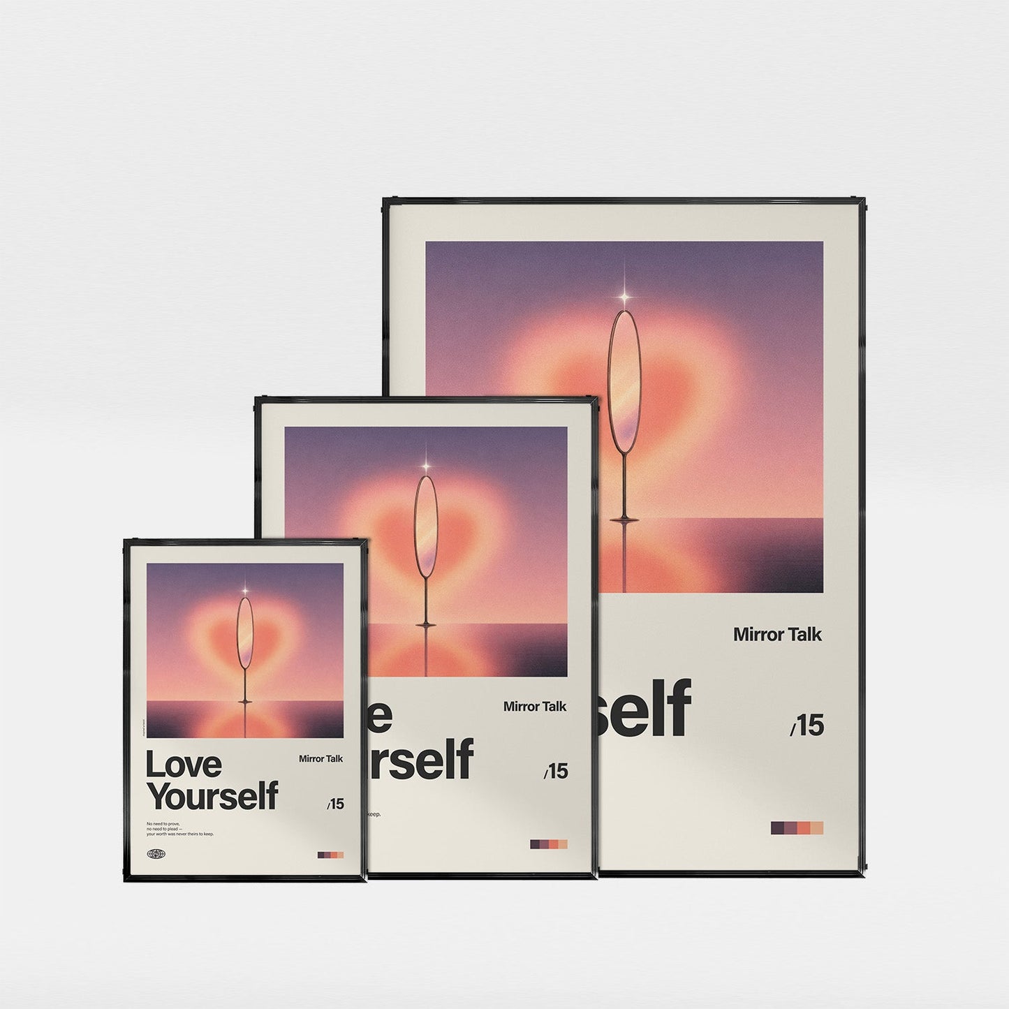 「Love Yourself」音楽インスパイア アートポスター - Ink Jp