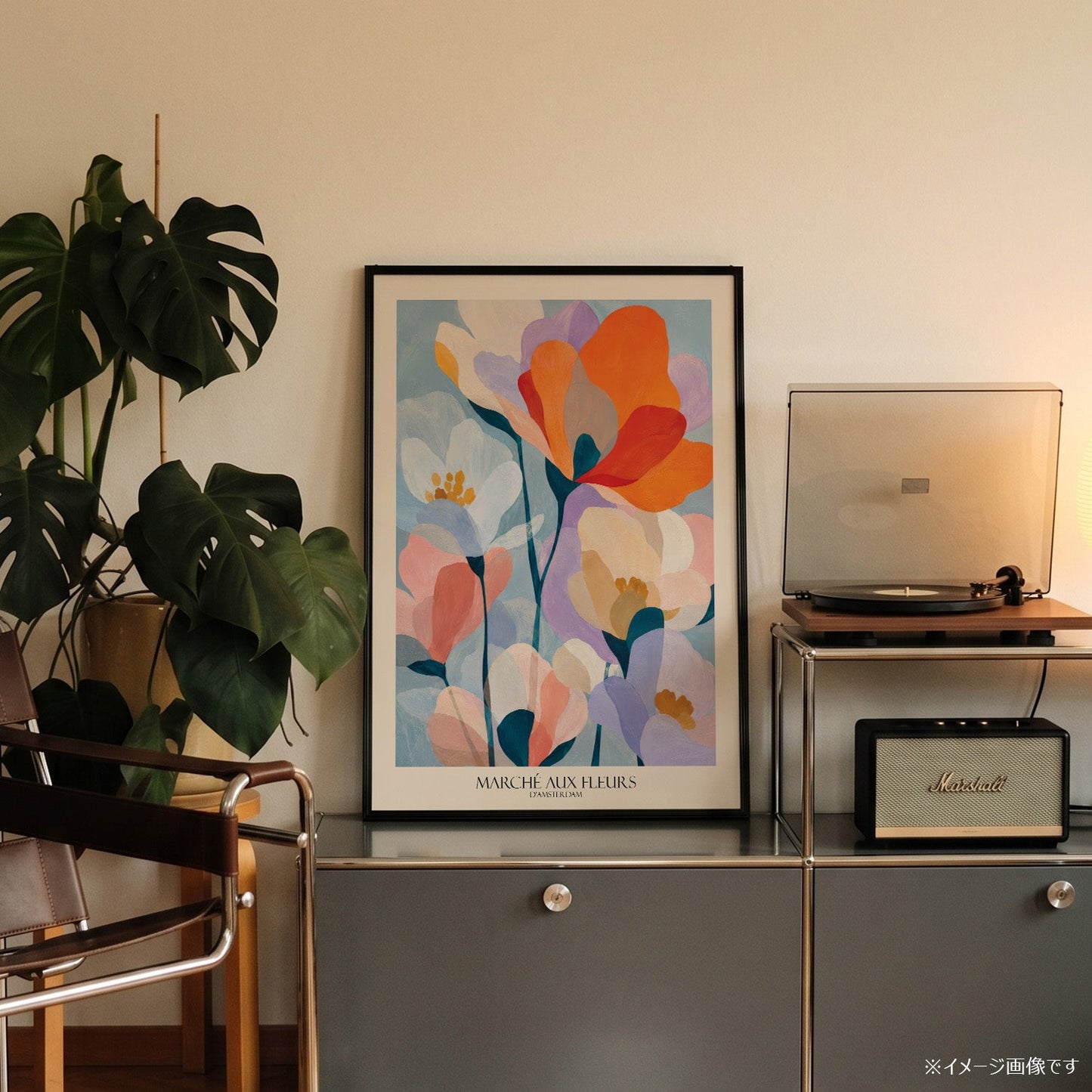 「MARCHÉ AUX FLEURS D'AMSTERDAM」ボタニカルアートポスター - Ink Jp