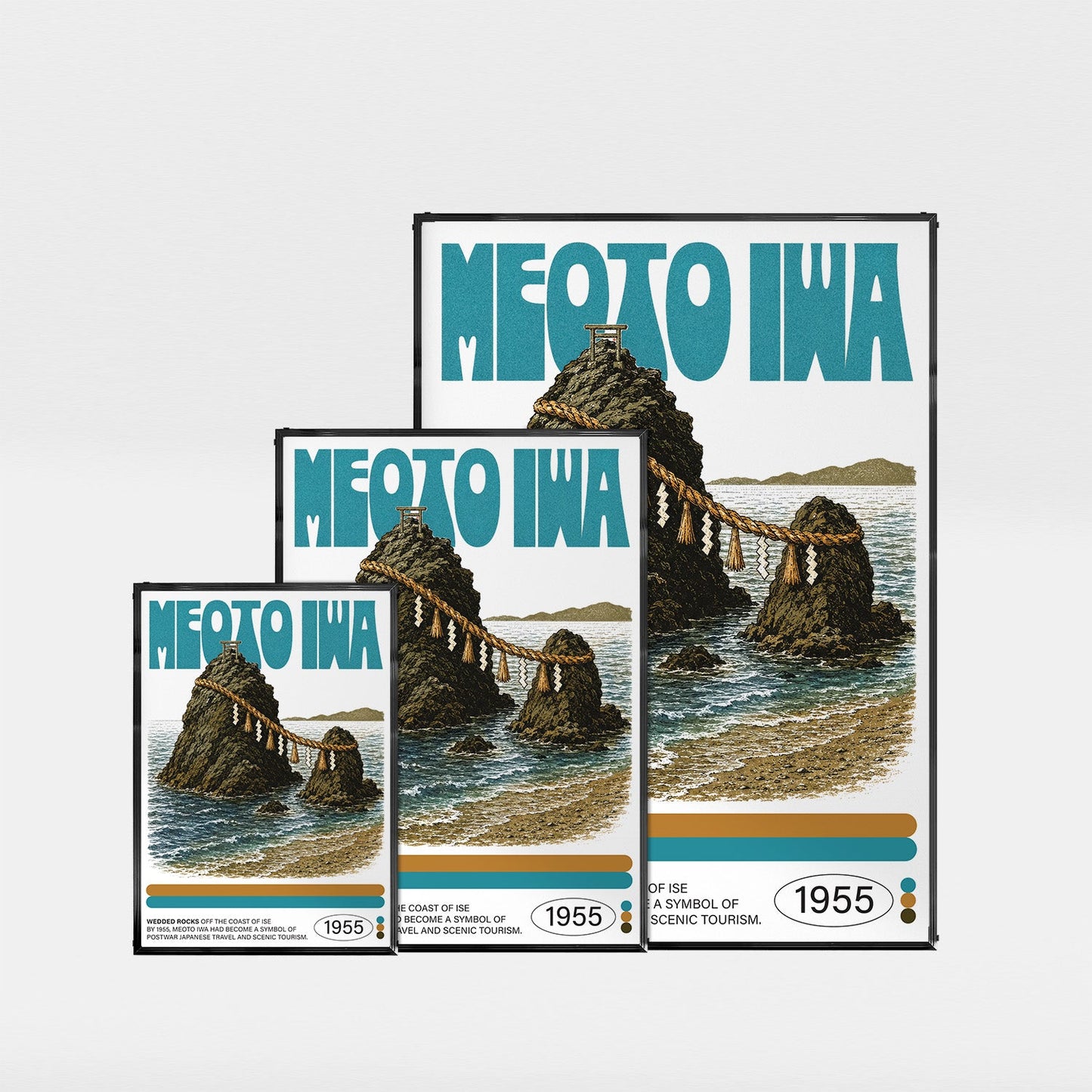 「MEOTO IWA」ネイチャーサイエンスアートポスター - Ink Jp