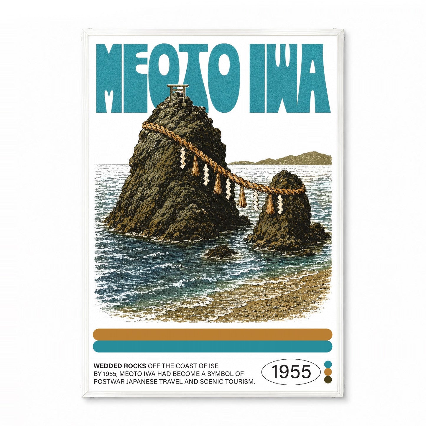 「MEOTO IWA」ネイチャーサイエンスアートポスター - Ink Jp