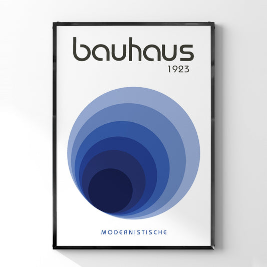 バウハウスデザインポスター MODERNISTISCHE BLAU 1923 - Ink Jp