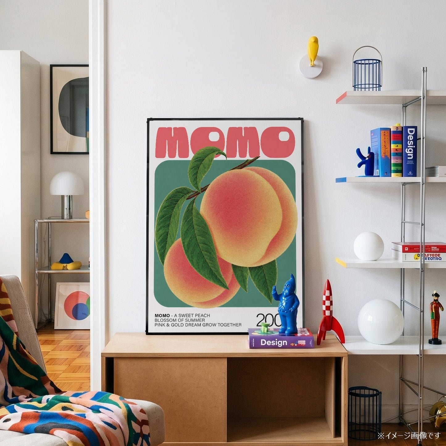 「MOMO」ボタニカルアートポスター - Ink Jp
