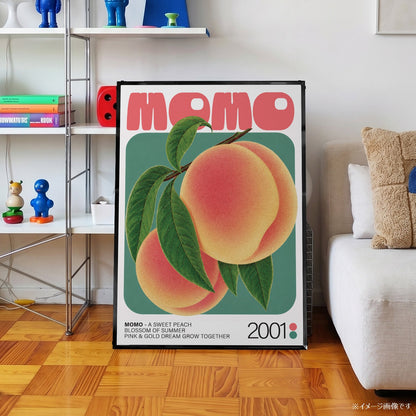 「MOMO」ボタニカルアートポスター - Ink Jp