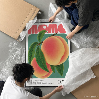 「MOMO」ボタニカルアートポスター - Ink Jp