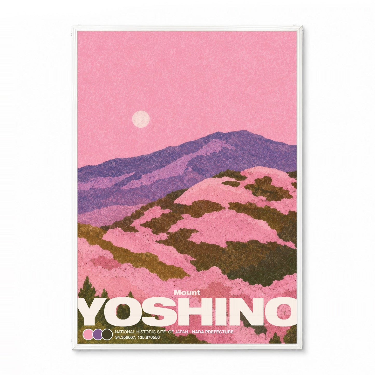 「Mount YOSHINO」ヴィンテージトラベルポスター - Ink Jp