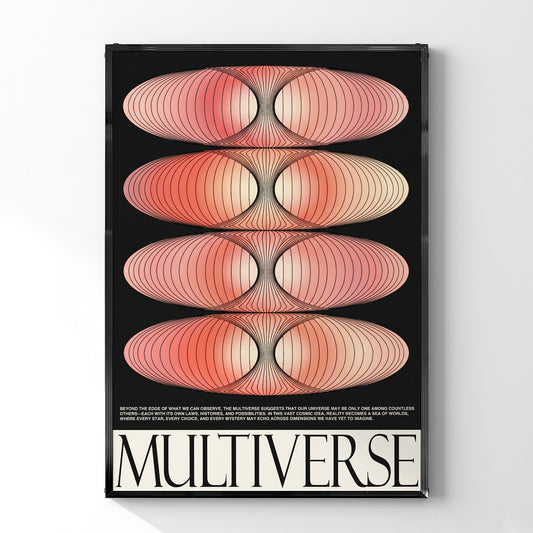 「MULTIVERSE」サイエンスアートポスター - Ink Jp