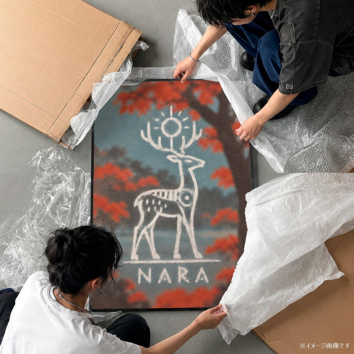 「NARA」トラベルアートポスター - Ink Jp