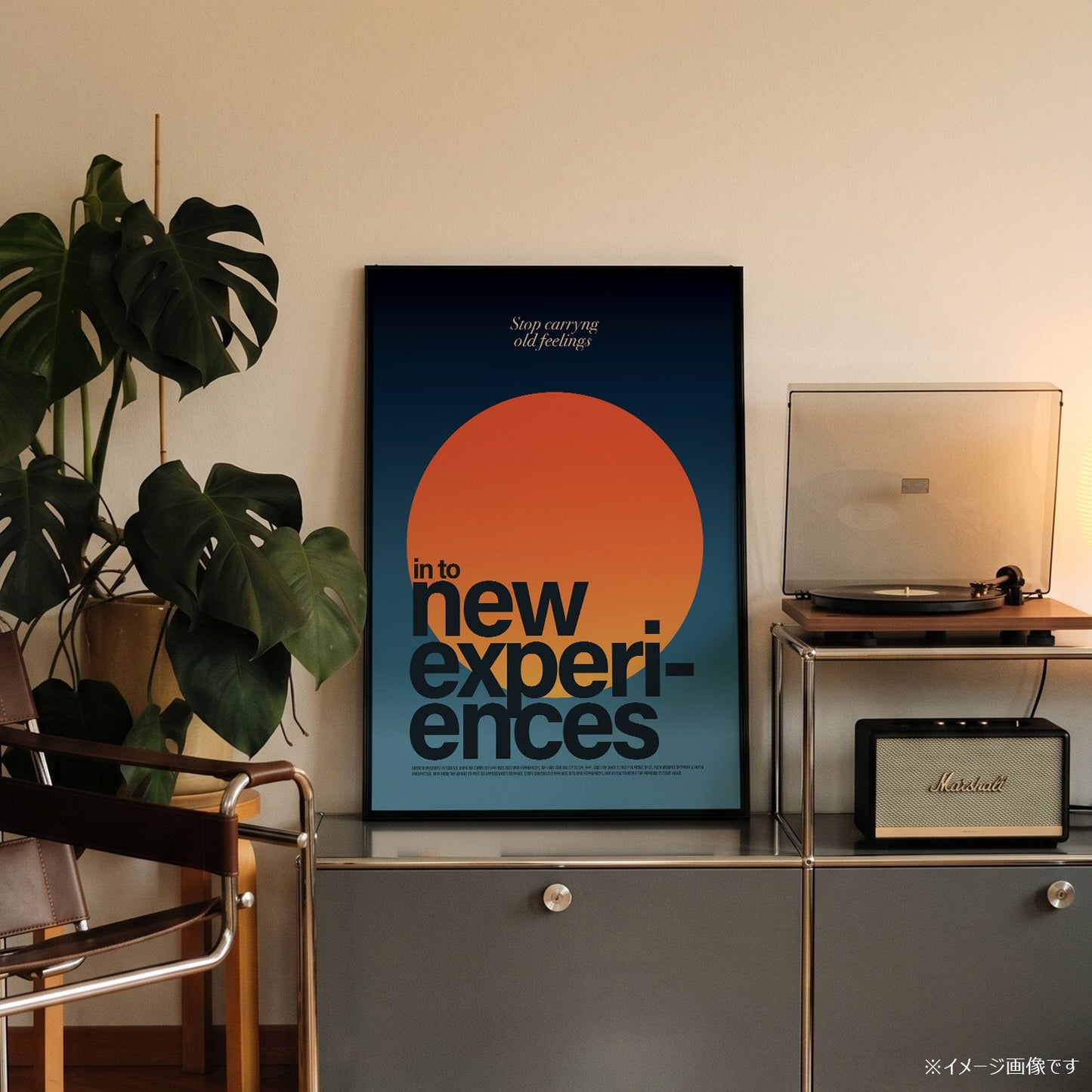 「NEW EXPERIENCES」タイポグラフィポスター - Ink Jp