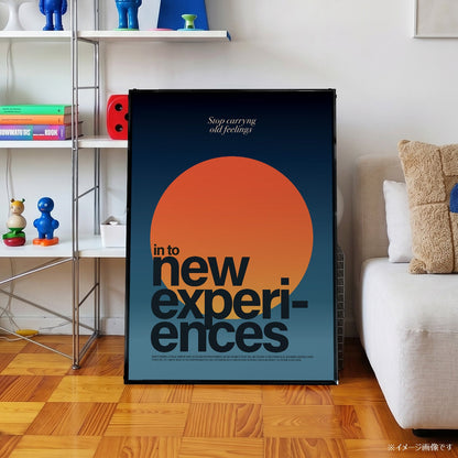 「NEW EXPERIENCES」タイポグラフィポスター - Ink Jp