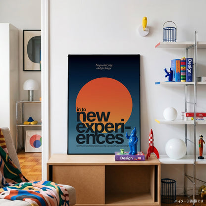 「NEW EXPERIENCES」タイポグラフィポスター - Ink Jp