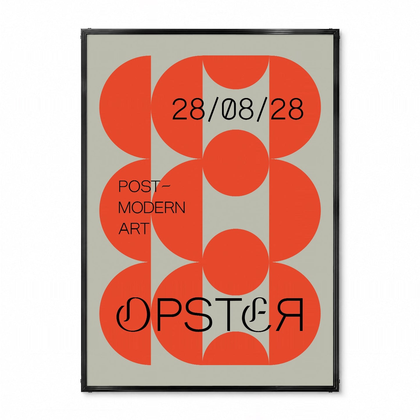 「OPSTER ポストモダンアートポスター 28/08/28」グラフィックアートポスター - Ink Jp