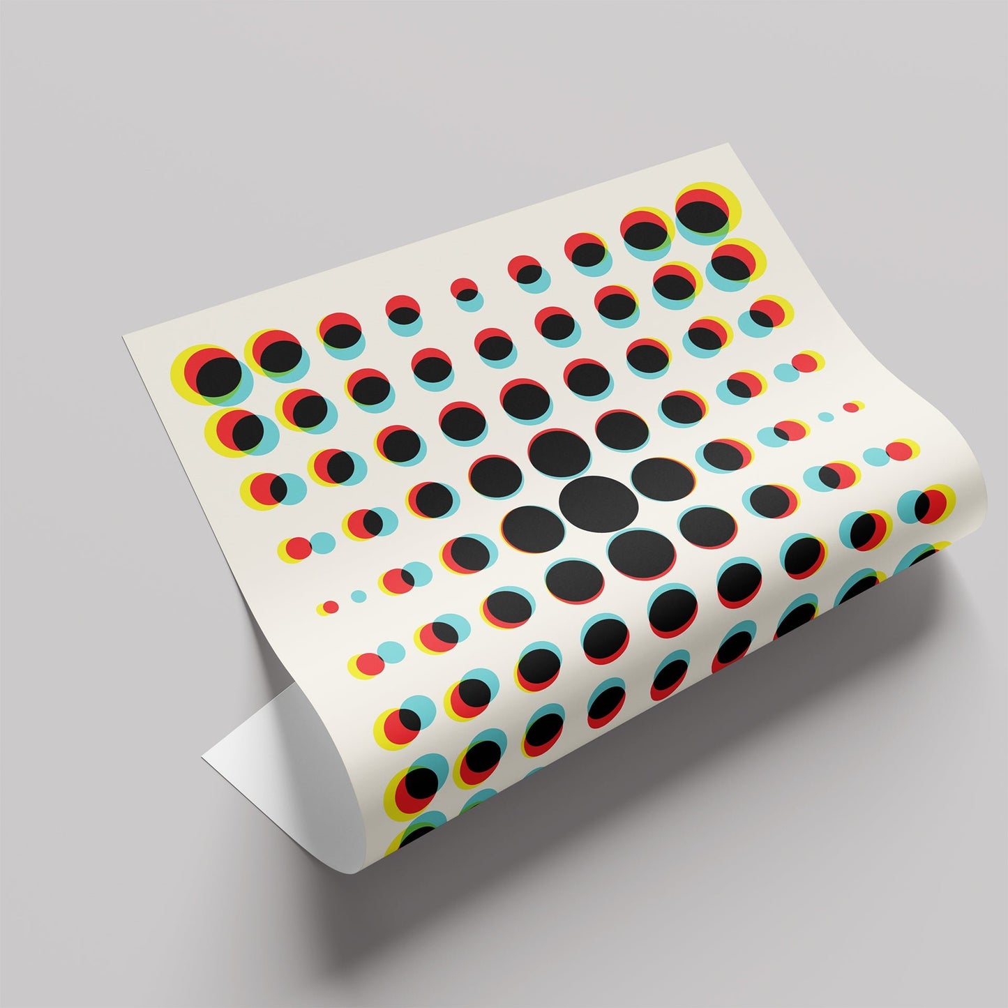 「OPTICAL FLOW」バウハウスグラフィックアートポスター - Ink Jp