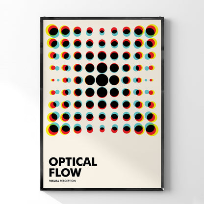 「OPTICAL FLOW」バウハウスグラフィックアートポスター - Ink Jp