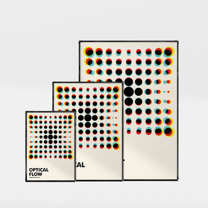 「OPTICAL FLOW」バウハウスグラフィックアートポスター - Ink Jp