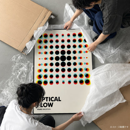 「OPTICAL FLOW」バウハウスグラフィックアートポスター - Ink Jp