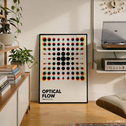 「OPTICAL FLOW」バウハウスグラフィックアートポスター - Ink Jp