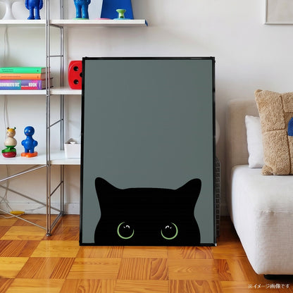 「Peek-a-Boo」キャットアートポスター - Ink Jp