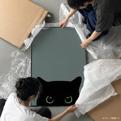 「Peek-a-Boo」キャットアートポスター - Ink Jp