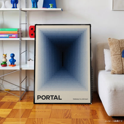 「PORTAL」ミニマルグラフィックアートポスター - Ink Jp