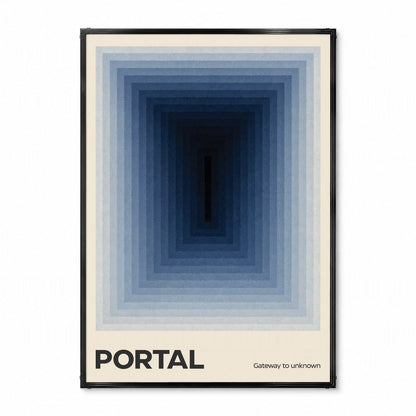 「PORTAL」ミニマルグラフィックアートポスター - Ink Jp