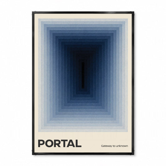 「PORTAL」ミニマルグラフィックアートポスター - Ink Jp