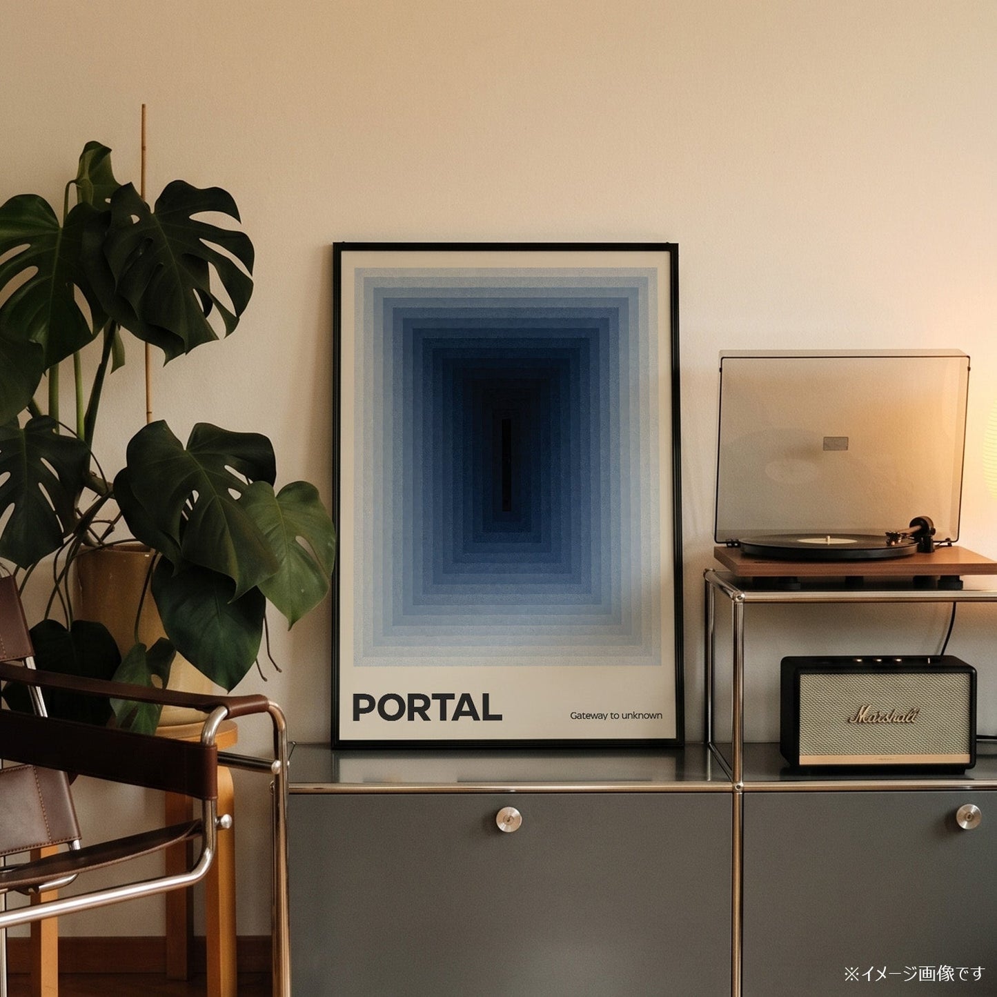 「PORTAL」ミニマルグラフィックアートポスター - Ink Jp
