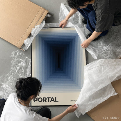 「PORTAL」ミニマルグラフィックアートポスター - Ink Jp