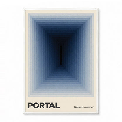 「PORTAL」ミニマルグラフィックアートポスター - Ink Jp