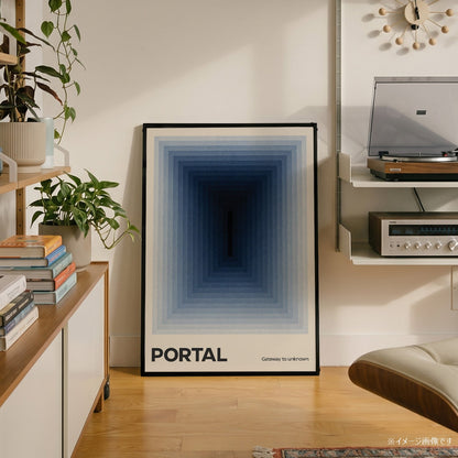 「PORTAL」ミニマルグラフィックアートポスター - Ink Jp