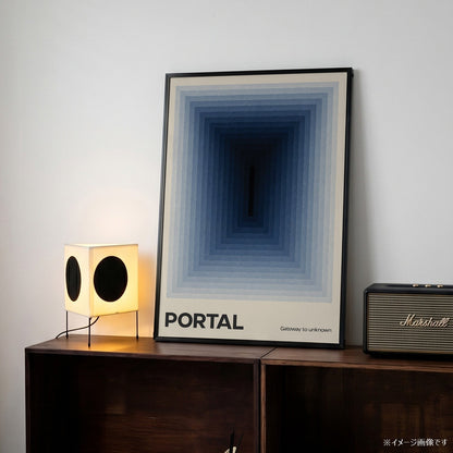 「PORTAL」ミニマルグラフィックアートポスター - Ink Jp