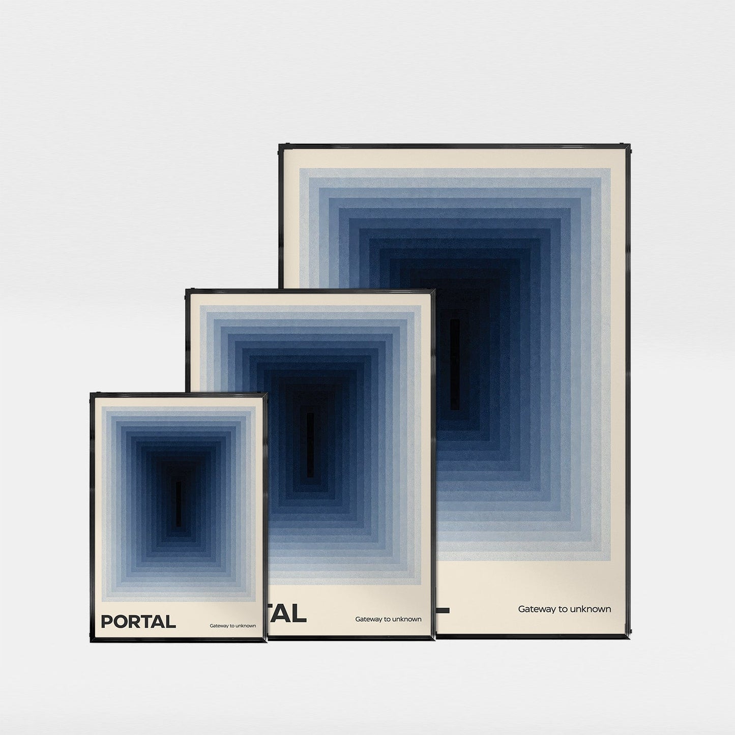 「PORTAL」ミニマルグラフィックアートポスター - Ink Jp
