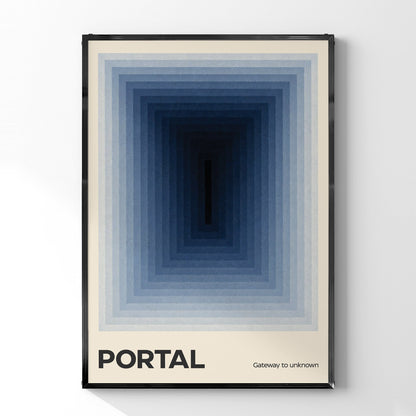 「PORTAL」ミニマルグラフィックアートポスター - Ink Jp