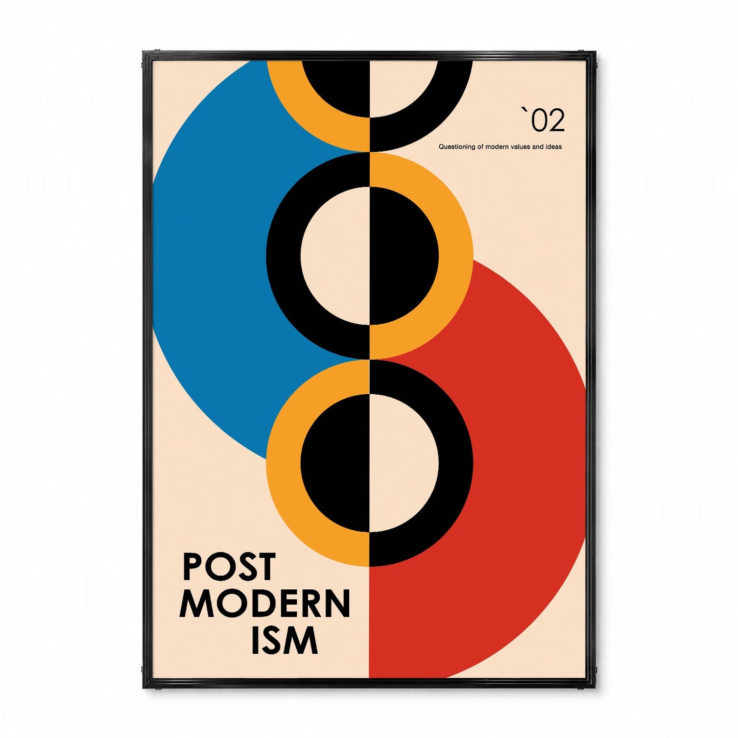 「POST MODERNISM `02 Circles」アーキテクチャーデザインポスター - Ink Jp