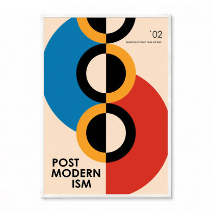 「POST MODERNISM `02 Circles」アーキテクチャーデザインポスター - Ink Jp
