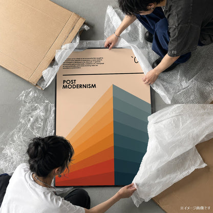 「POST MODERNISM `02 Mountain Gradient」アーキテクチャーデザインポスター - Ink Jp