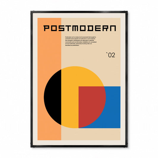 「POSTMODERN `02」グラフィックデザインポスター - Ink Jp