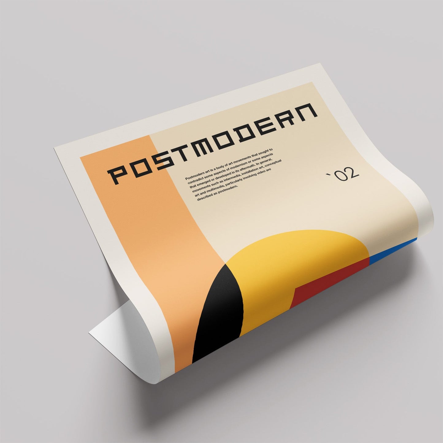 「POSTMODERN `02」グラフィックデザインポスター - Ink Jp